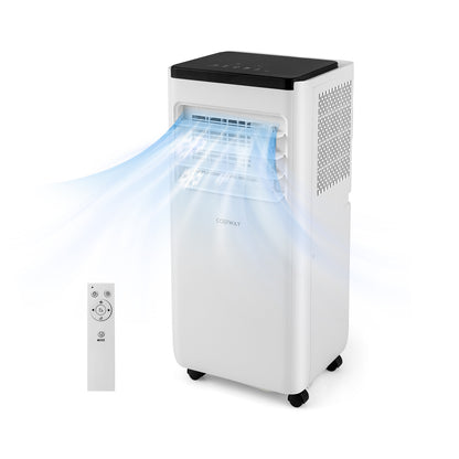 7000 BTU Portable Air Conditioner with Remote and Window Vent Kit-White