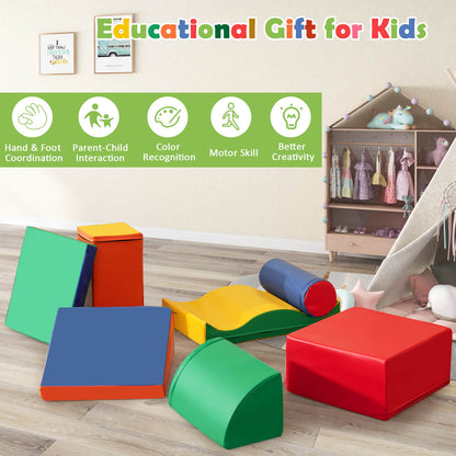 7 Pieces Climb and Crawl Activity Play Set for Toddler Soft Toy