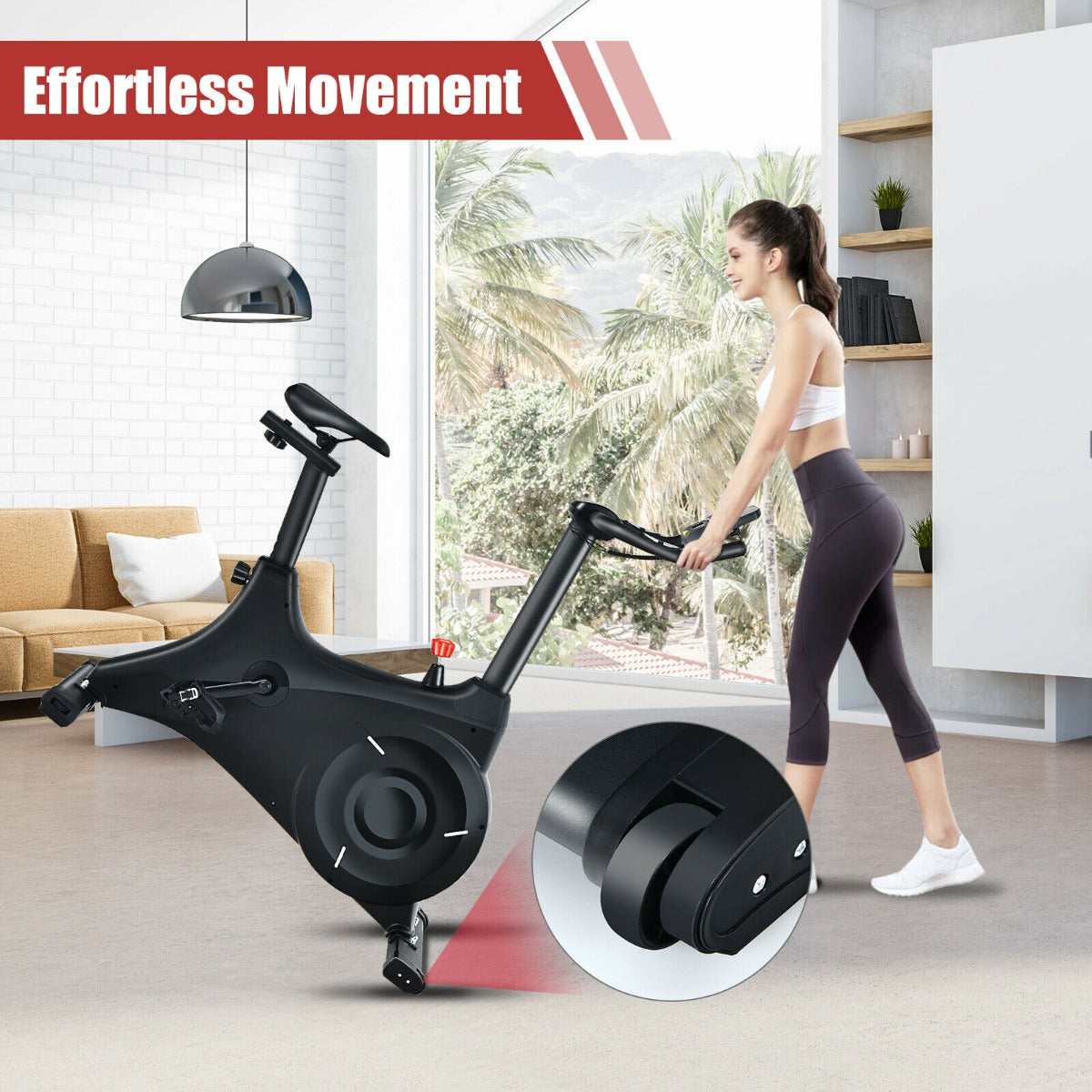 Exercise Bike with Adjustable Seat and Tablet / iPad / Phone Holder