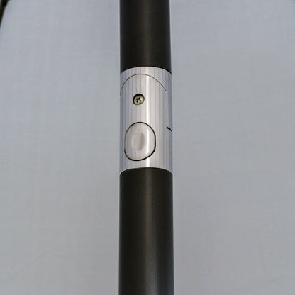 Outsunny 2.5m Tilting Parasol, with Pleated Canopy - Light Grey