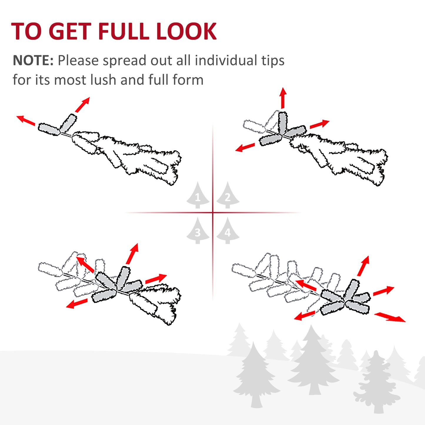 HOMCOM 2.1m Artificial Christmas Tree Pine Tree W/Plastic Stand-Green