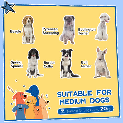 PawHut Wooden Dog Kennel with Removable Floor, Asphalt and Openable Roof, Large Window, for Large Dogs, Yellow