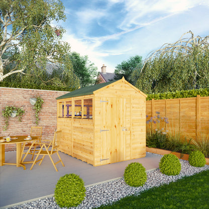 8 x 6 Woodsman Shiplap Apex - Styrene