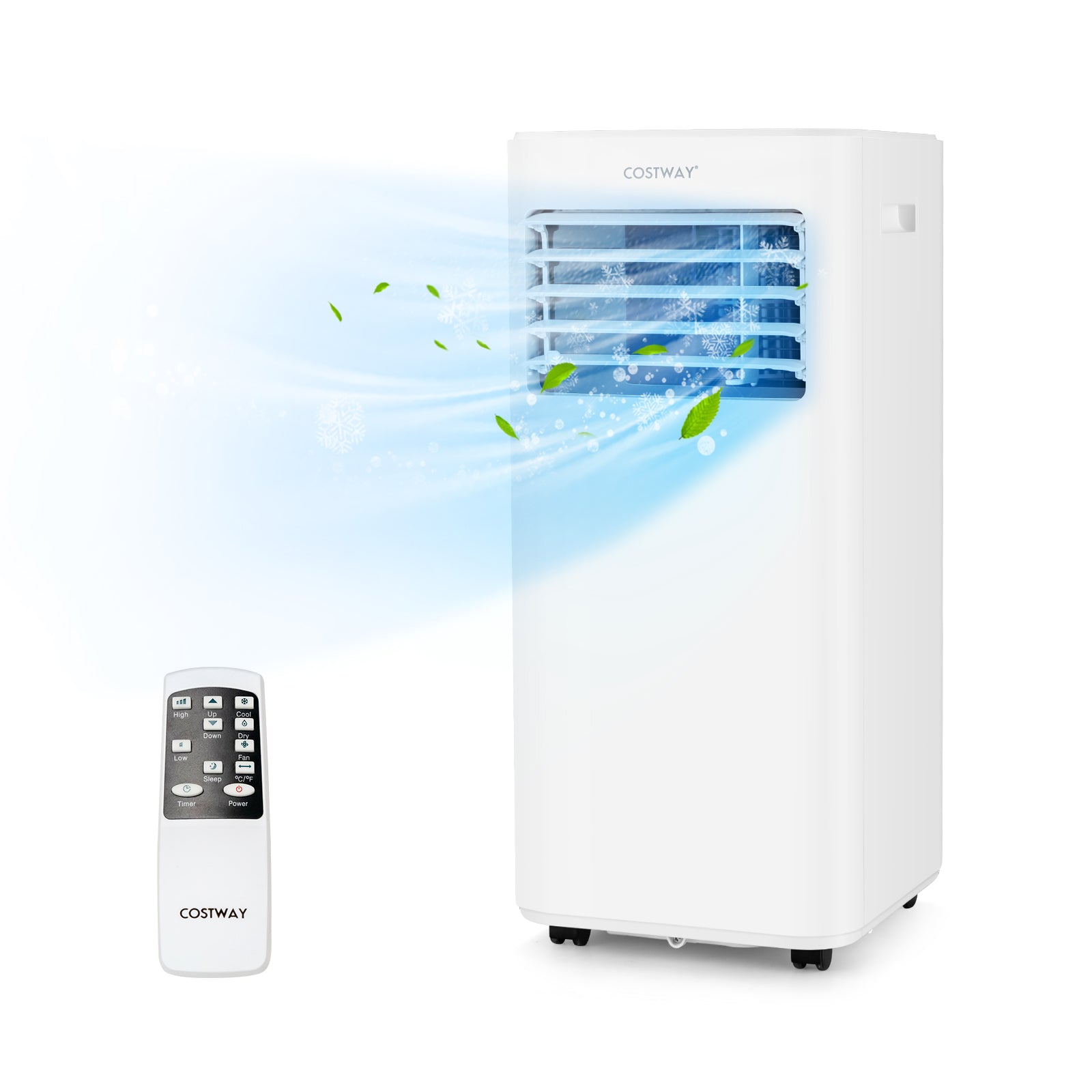 7000/9000 BTU 4-in-1 Portable Air Conditioner with Remote Control-9000 BTU
