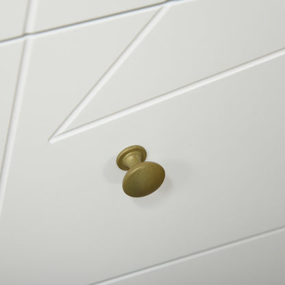 HOMCOM White Chest of Drawers, 4-Drawer Dresser for Bedroom, Modern Storage Cabinets with Hairpin Legs