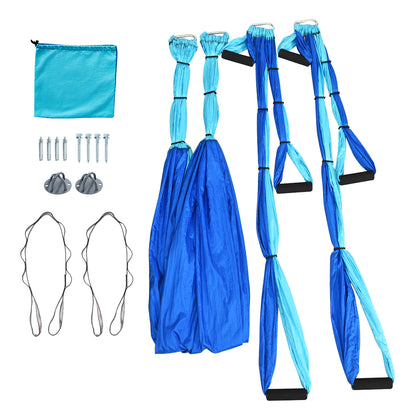 Aerial Yoga Swing with Three Different Lengths of Handle-Dark Blue