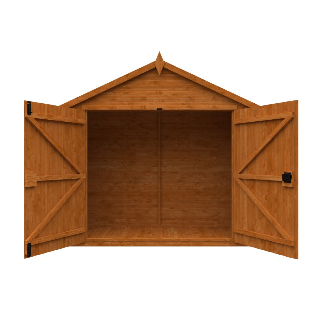 GardenArch 3x7 Apex Compact Wooden Shed