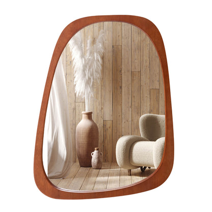 Asymmetrical Abstract Irregular Shaped Mirror HD Wall Mirror-Natural