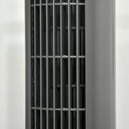HOMCOM 46" Tower Fan Cooling with Ionizer, Air Filter, Oscillating, 3 Speed, 12h Timer, Remote Controller, for Bedroom, Grey