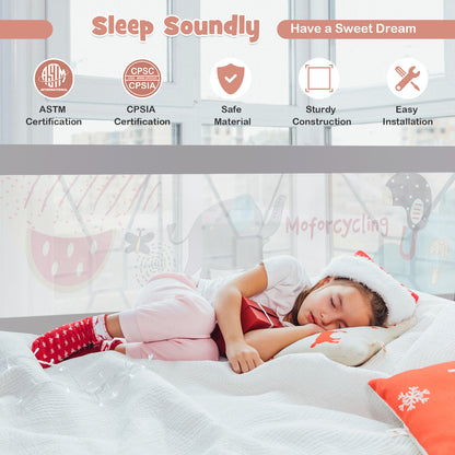Bed Rail with Double Safety Lock for Toddlers