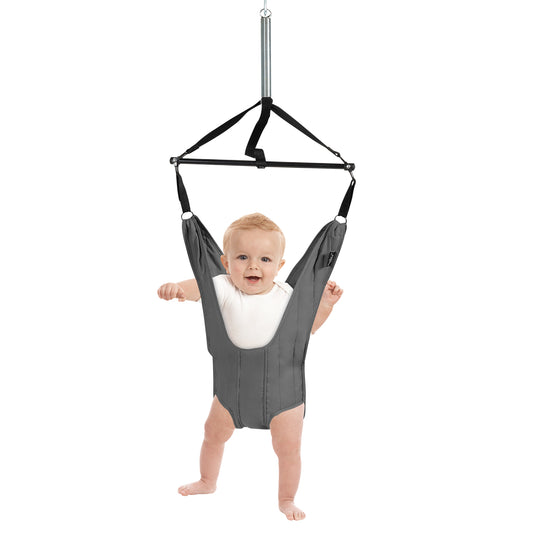 Baby Bouncer Jumper Exerciser with High-Strength Fixing Clamp-Grey