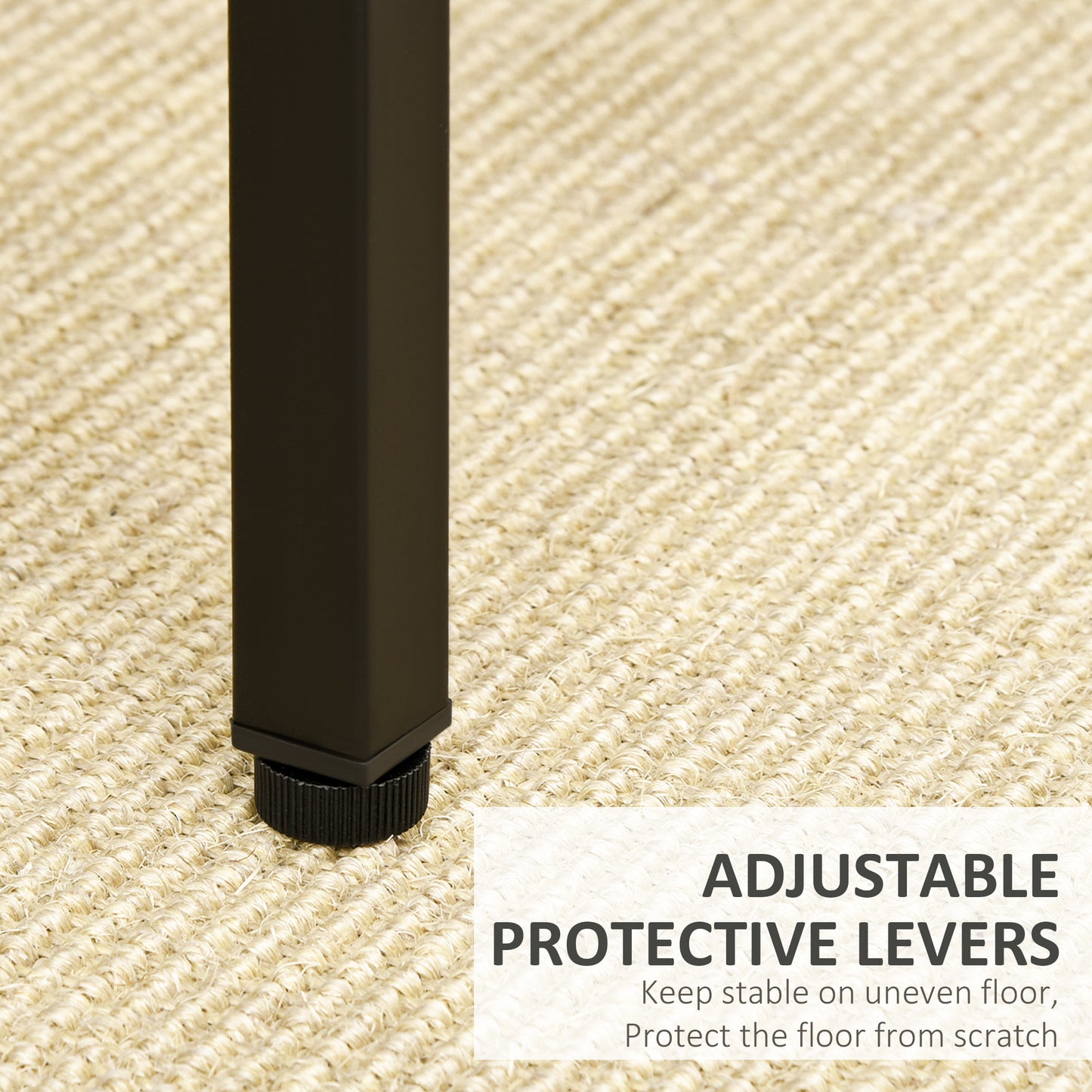 HOMCOM Industrial Rectangular Bar Table Set with 4 Stools for Dining Room, Kitchen, Dinette