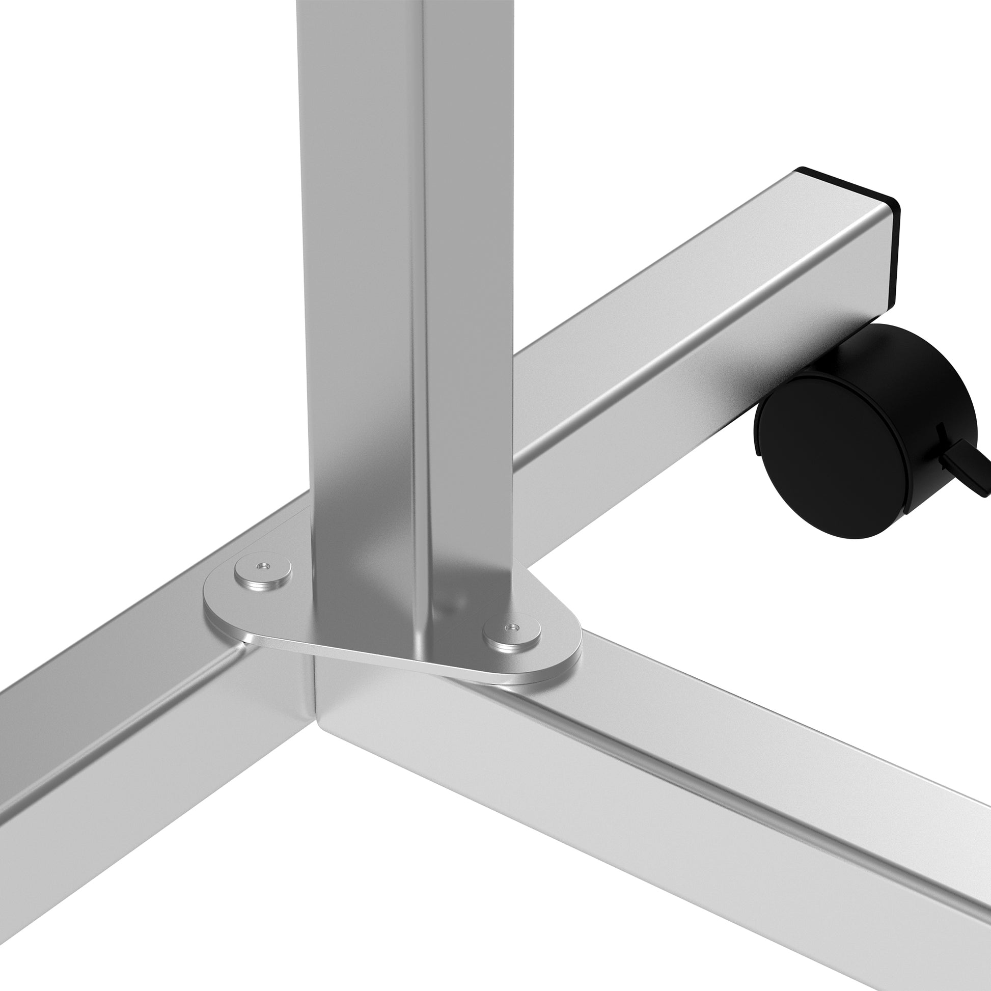 HOMCOM Portable Overbed/Chair Table Sofa Side Notebook Laptop Desk PC Stand Height Adjustable w/ Lockable 4 Castors & Wooden Top - Black