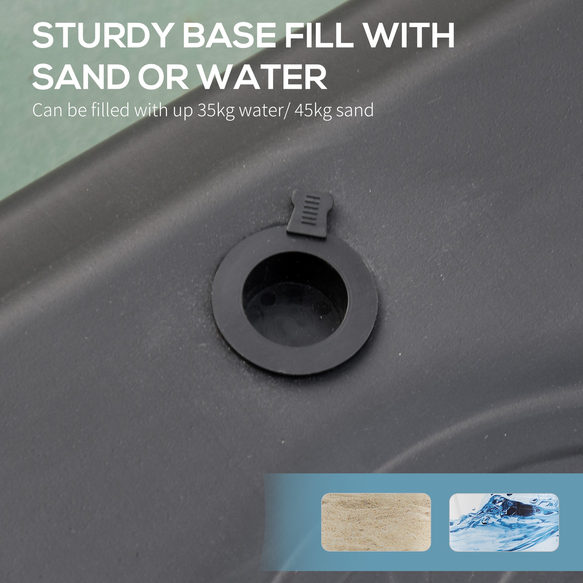 HOMCOM Steel Frame Adjustable Basketball Hoop Stand Black/Red