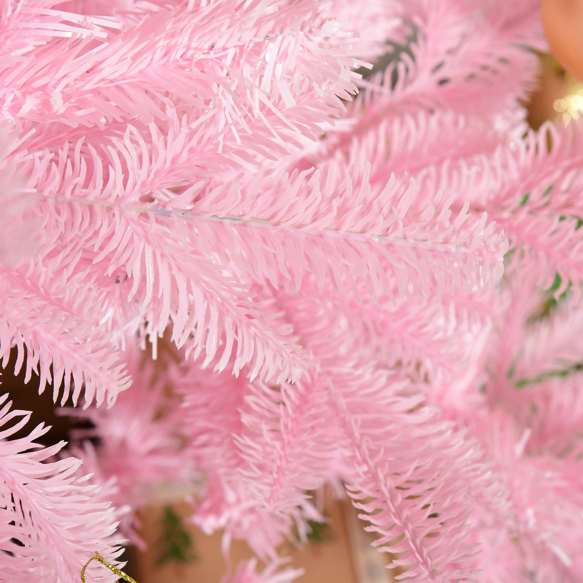 HOMCOM 5FT Pop-up Artificial Christmas Tree Holiday Xmas Holiday Tree Decoration with Automatic Open for Home Party, Pink