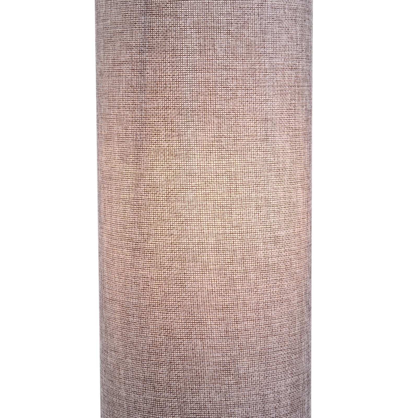 HOMCOM 120H cm Wooden Base Fabric Floor Lamp with Linen Fabric, Grey