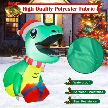 Hanging Window Dinosaur with Built-in LED Lights for Christmas Decoration