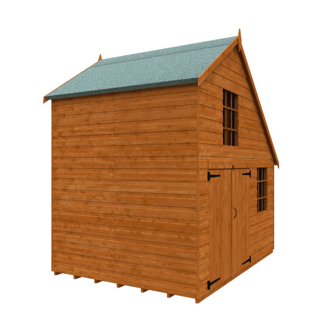 GardenArch 6x8 Club Garage Wooden Shed