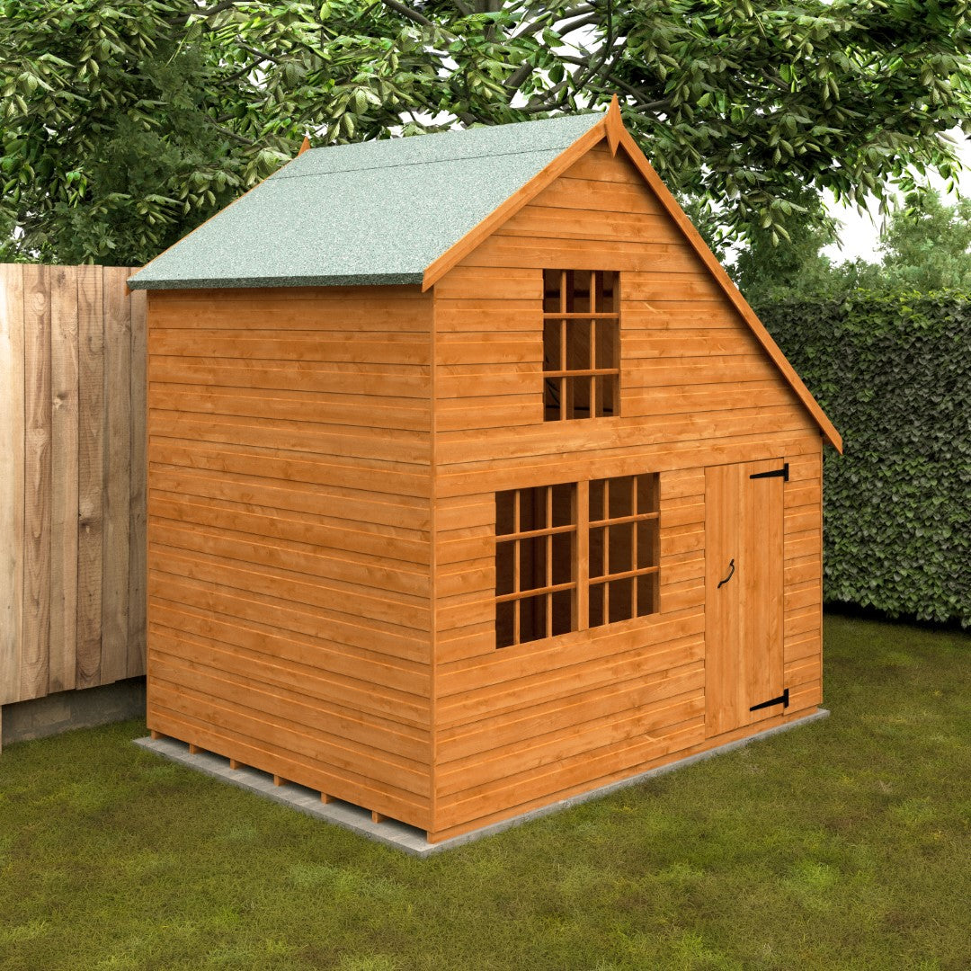 GardenArch 6x8 Clubhouse Wooden Shed