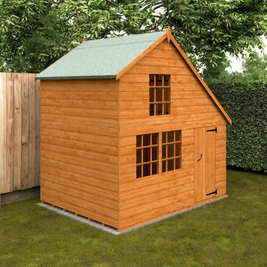 GardenArch 6x8 Clubhouse Wooden Shed