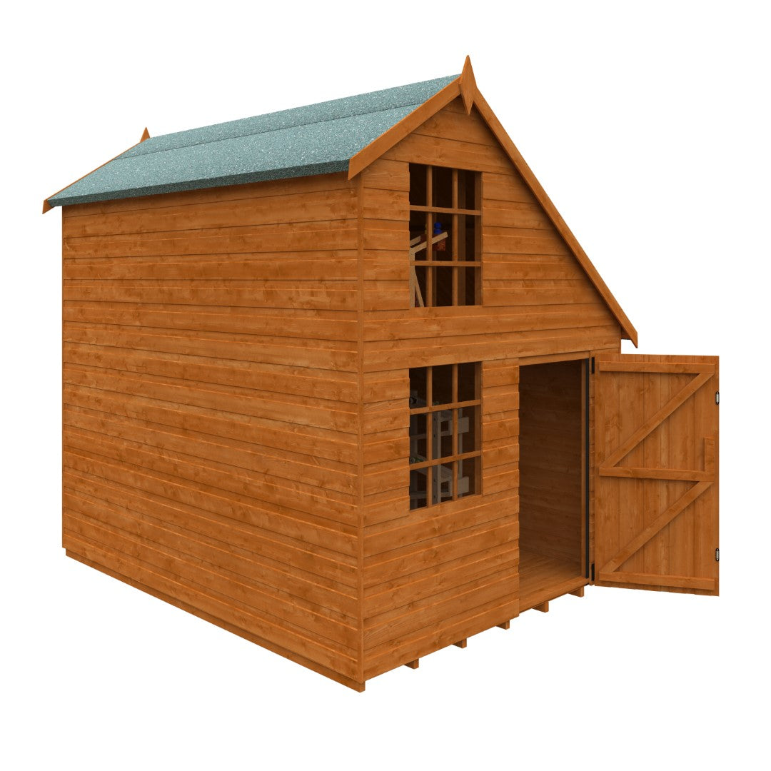 GardenArch 8x6 Clubhouse Wooden Shed