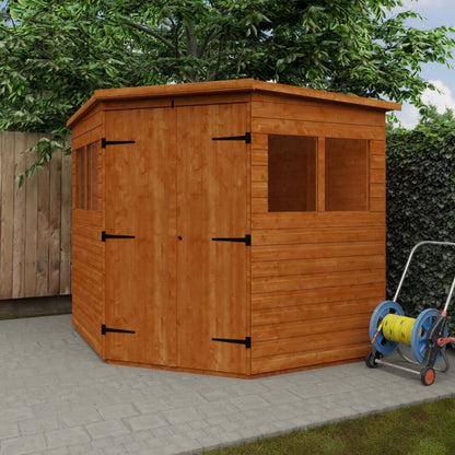 GardenArch 7x7 Corner Wooden Shed