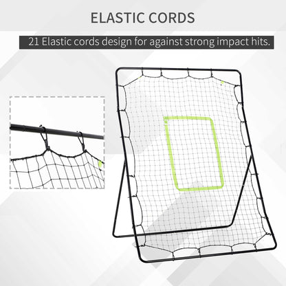 HOMCOM Football Rebounder Net Kids Adults Soccer  Game Spot Baseball Softball Training Aid Practise Target Strike Shot Goal Play