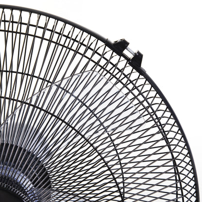 HOMCOM Oscillating Floor Fan W/ Remote Control-Standing Cooling Machine Indoor Air Refresher w/ Adjustable Height, Speed Mode, 7.5-Hour Timer Black