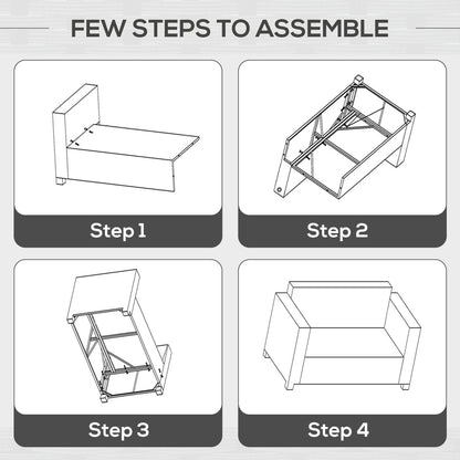 Outsunny Rattan Sofa, 2 Seater Garden Furniture with Soft Padded Cushion and Armrests, Wicker Garden Loveseat for Patio, Mixed Grey