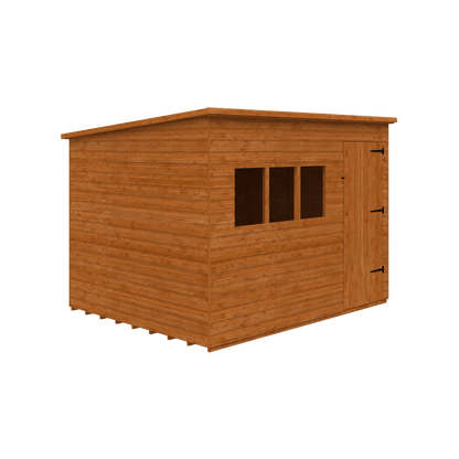 GardenArch 10x8 Tanalised Deluxe Pent Wooden Shed