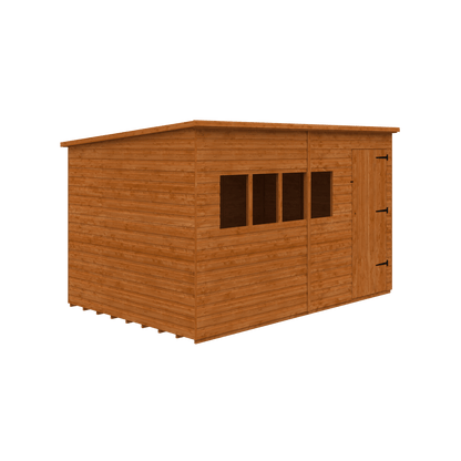 GardenArch 12x8 Tanalised Deluxe Pent Wooden Shed