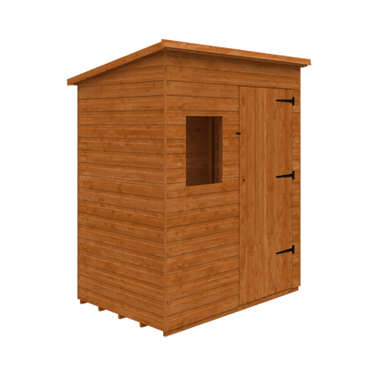 GardenArch 6x4 Tanalised Deluxe Pent Wooden Shed