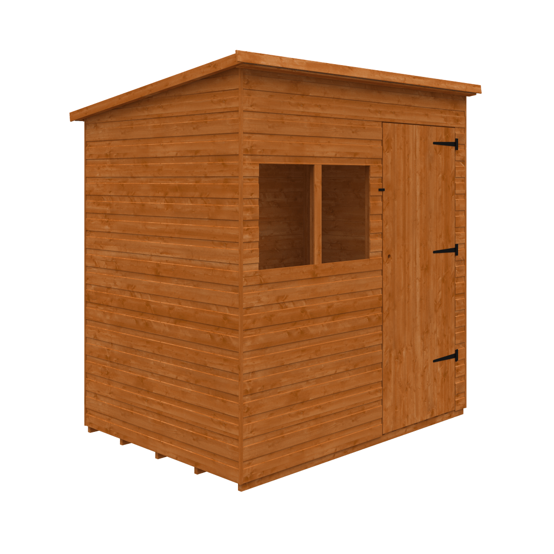 GardenArch 7x5 Tanalised Deluxe Pent Wooden Shed