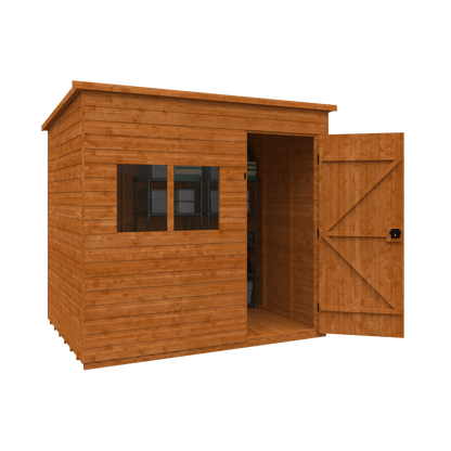 GardenArch 8x6 Tanalised Deluxe Pent Wooden Shed
