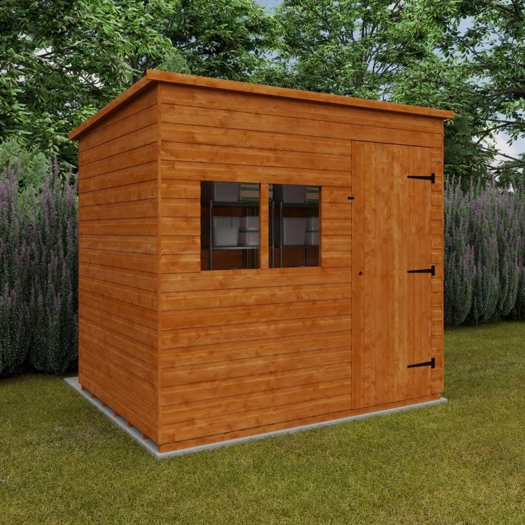 GardenArch 8x6 Deluxe Pent Wooden Shed