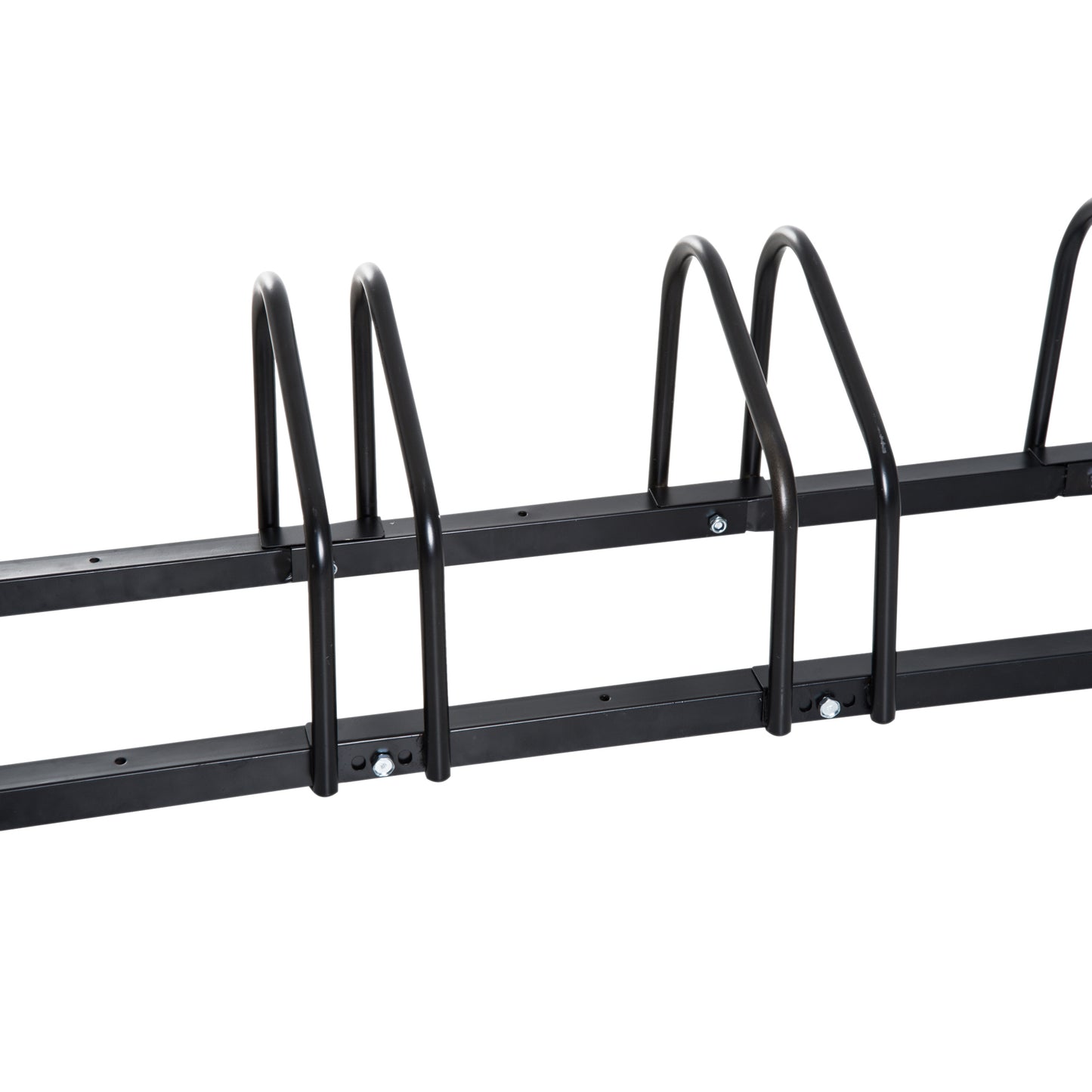 HOMCOM Bike Parking Rack, 95Lx33Wx27H cm, Steel-Black