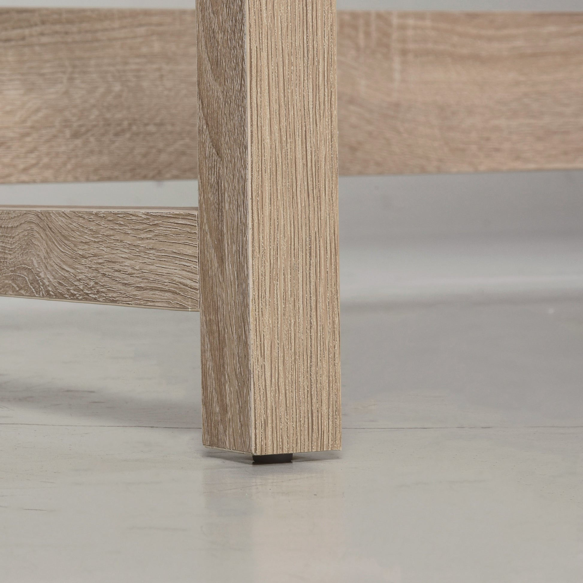 HOMCOM Computer Desk with shelves Office Desk Workstation?Writing Desk Computer PC Laptop Table Workstation, White Wood Grain