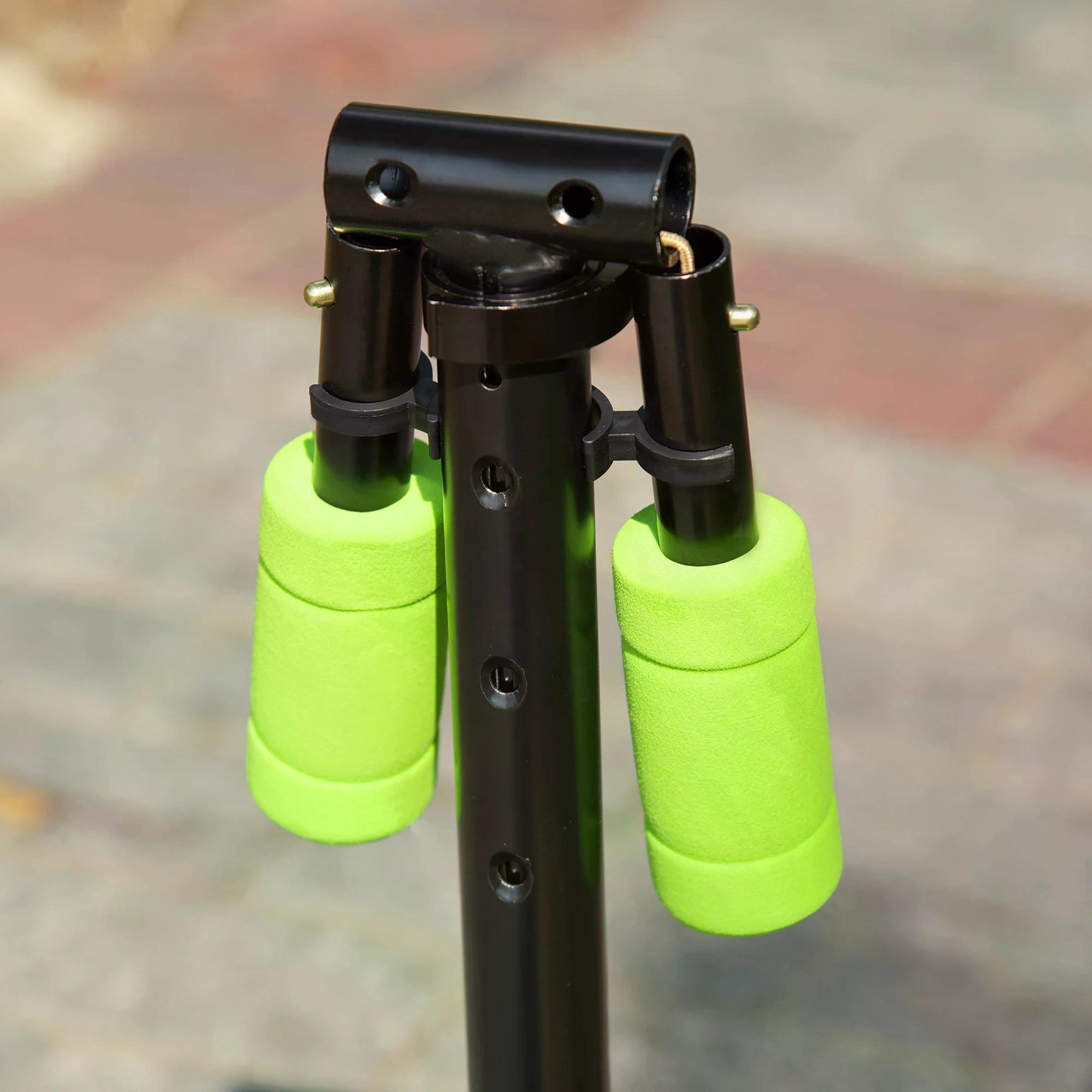 HOMCOM Scooter for Kids Toddler Foldable Kick Scooter with Adjustable Height Brake for Boys and Girls 3-8 Years Aluminium Green