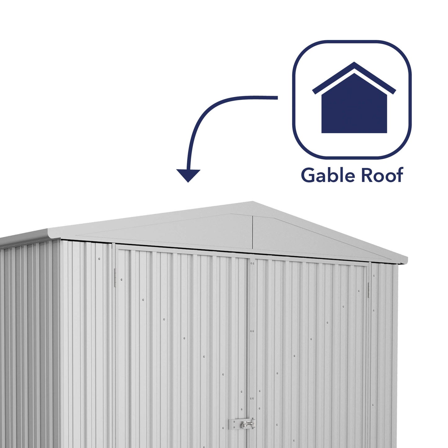 Absco Utility Workshop 3m x 4.48m (Zinc Colour) - Anchor Kit Included