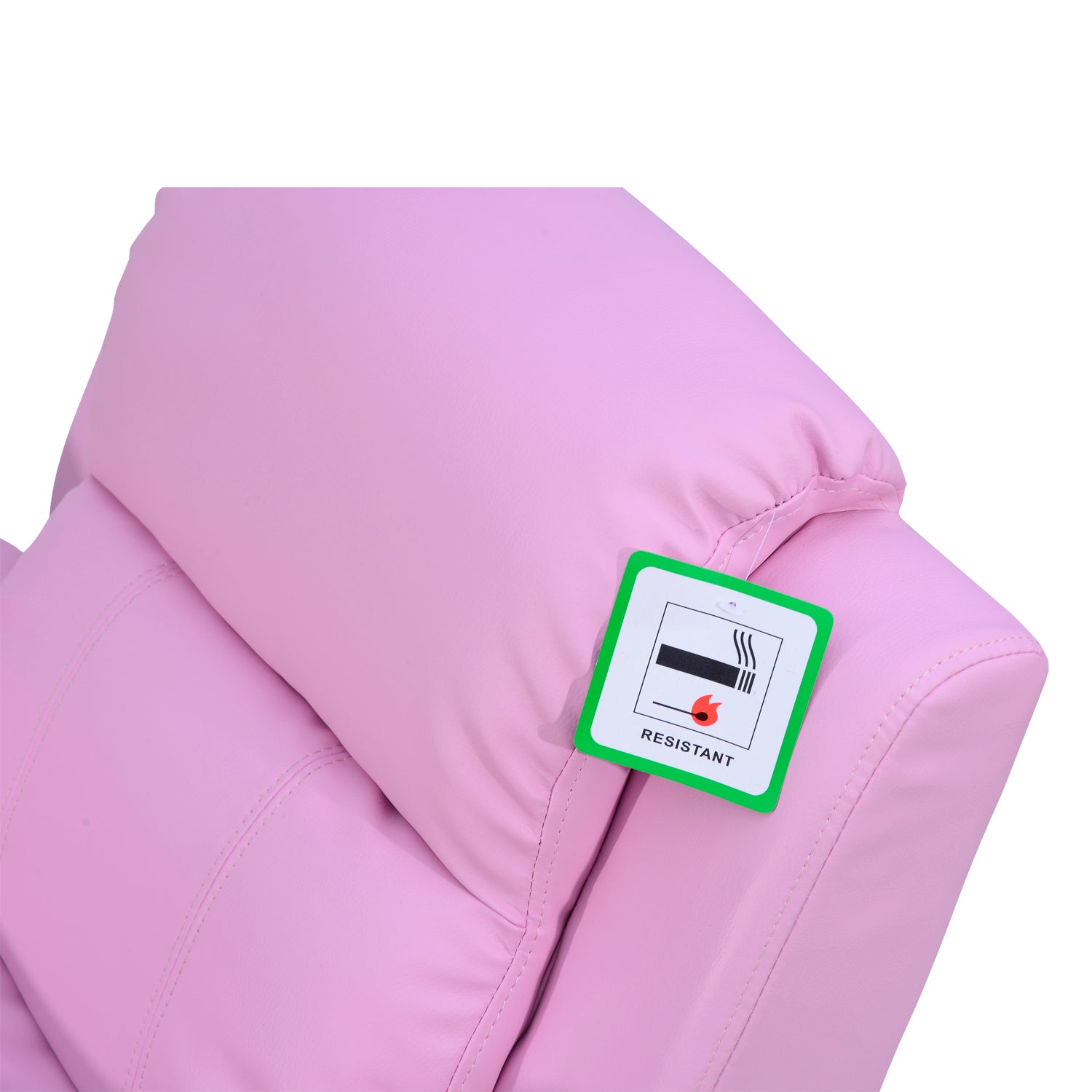 HOMCOM Kids Children Recliner Lounger Armchair Games Chair Sofa Seat PU Leather Look w/ Storage Space on Arms (Pink)