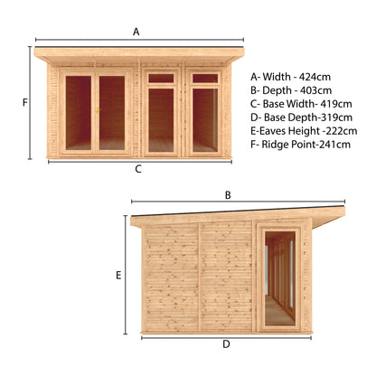 Sherwood Edwinstowe 4M X 3M Insulated Garden Room