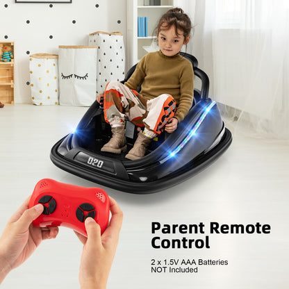 Electric Bumper Car with Remote Control-Black