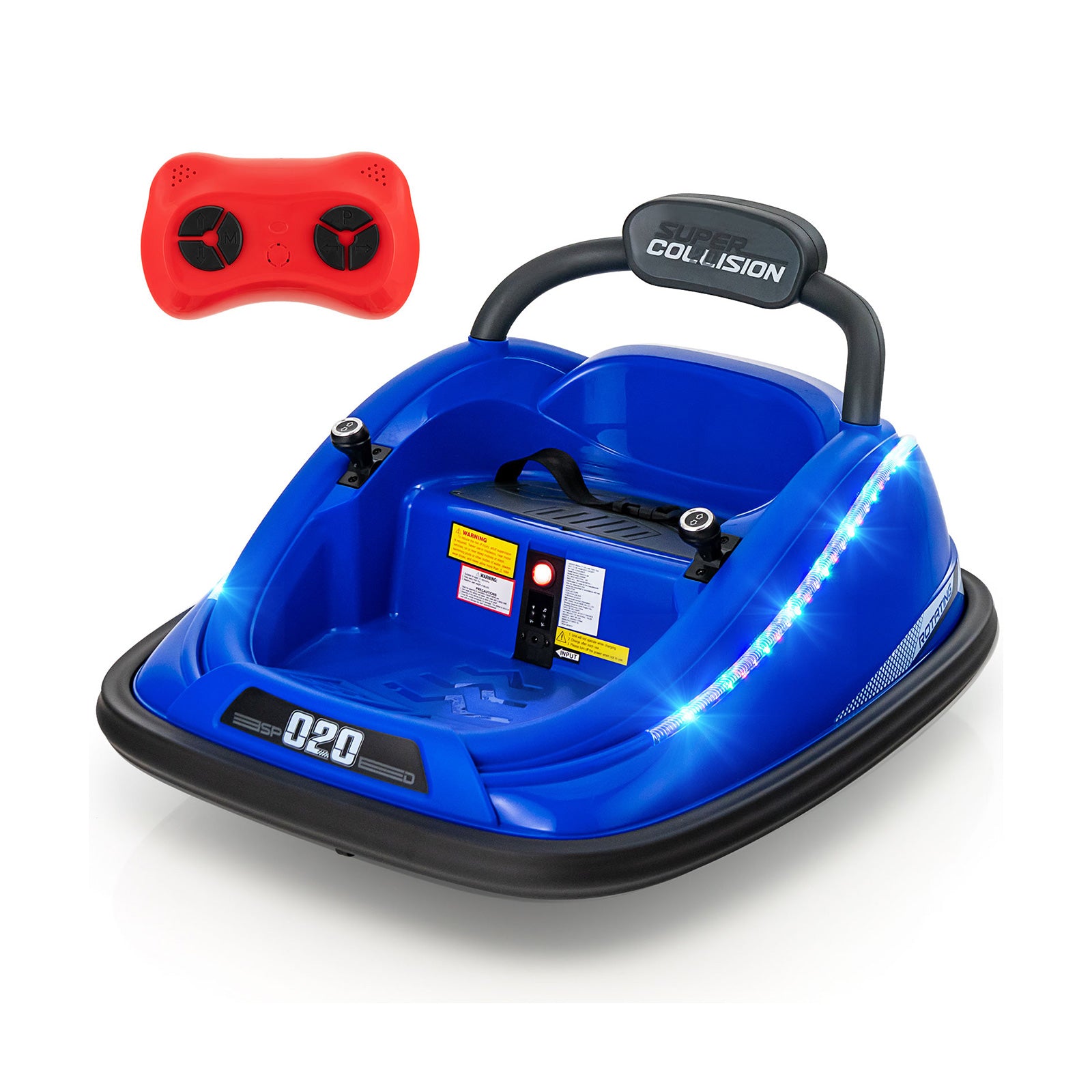 Electric Bumper Car with Remote Control-Blue