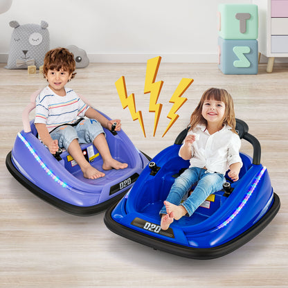 Electric Bumper Car with Remote Control-Blue