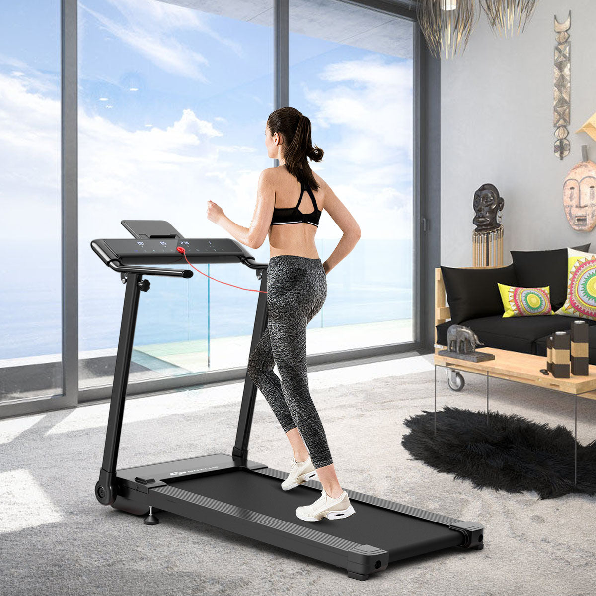 Portable Electric Walking Running Machine with LED Touch Screen