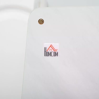 HOMCOM Toddler Step Stool Kids Adjustable Standing Tower with Safety Rail for Kitchen Counter Grey