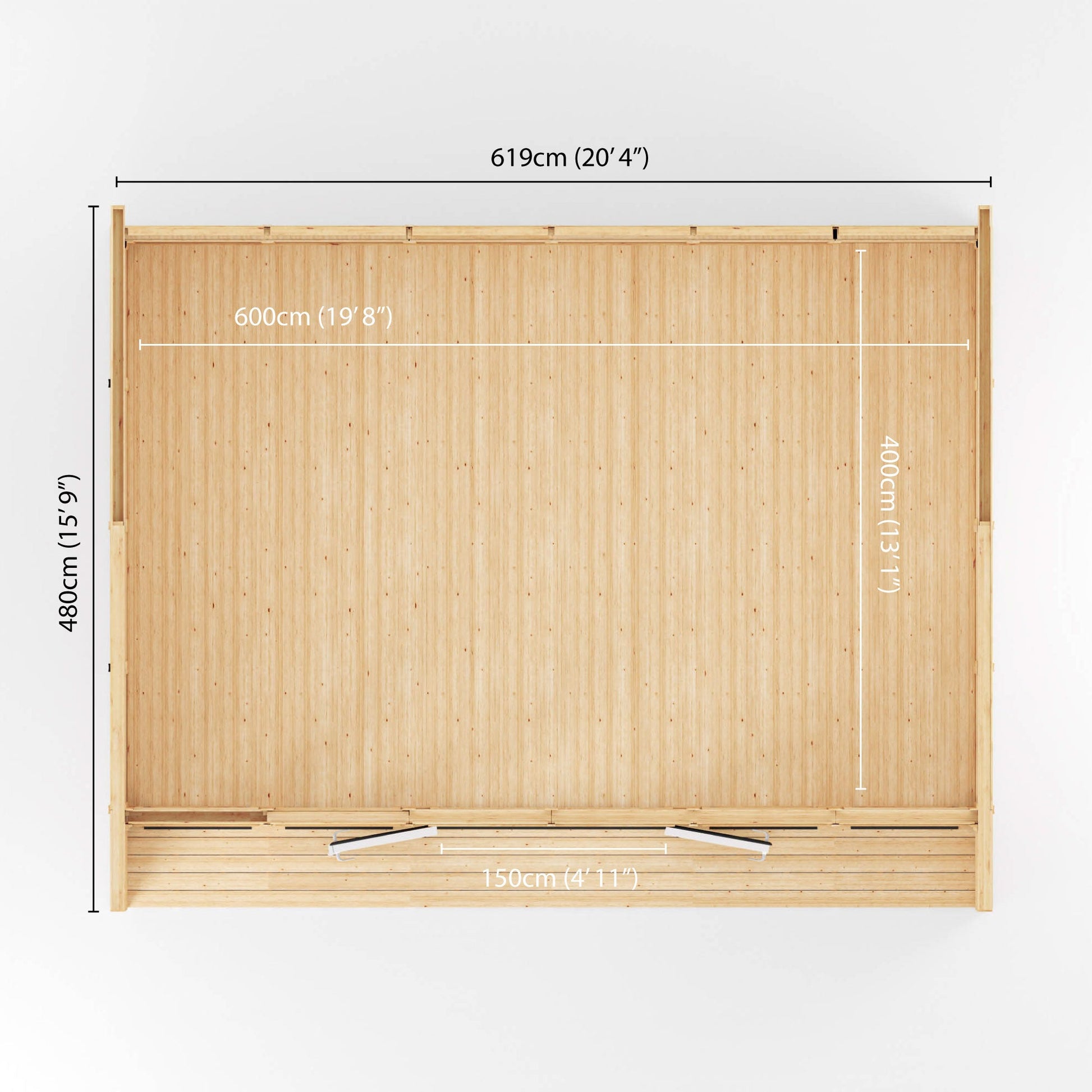 Sherwood Cresswell 6M X 4M Insulated Garden Room - (Upvc Windows & Doors) - Grey