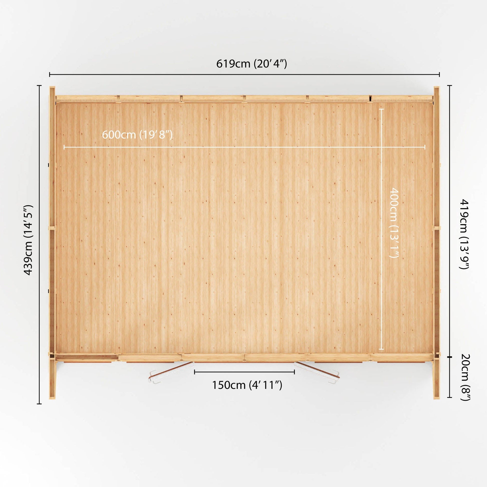 Sherwood Harlow 6M X 4M Insulated Garden Room - (Upvc Windows & Doors) - Grey