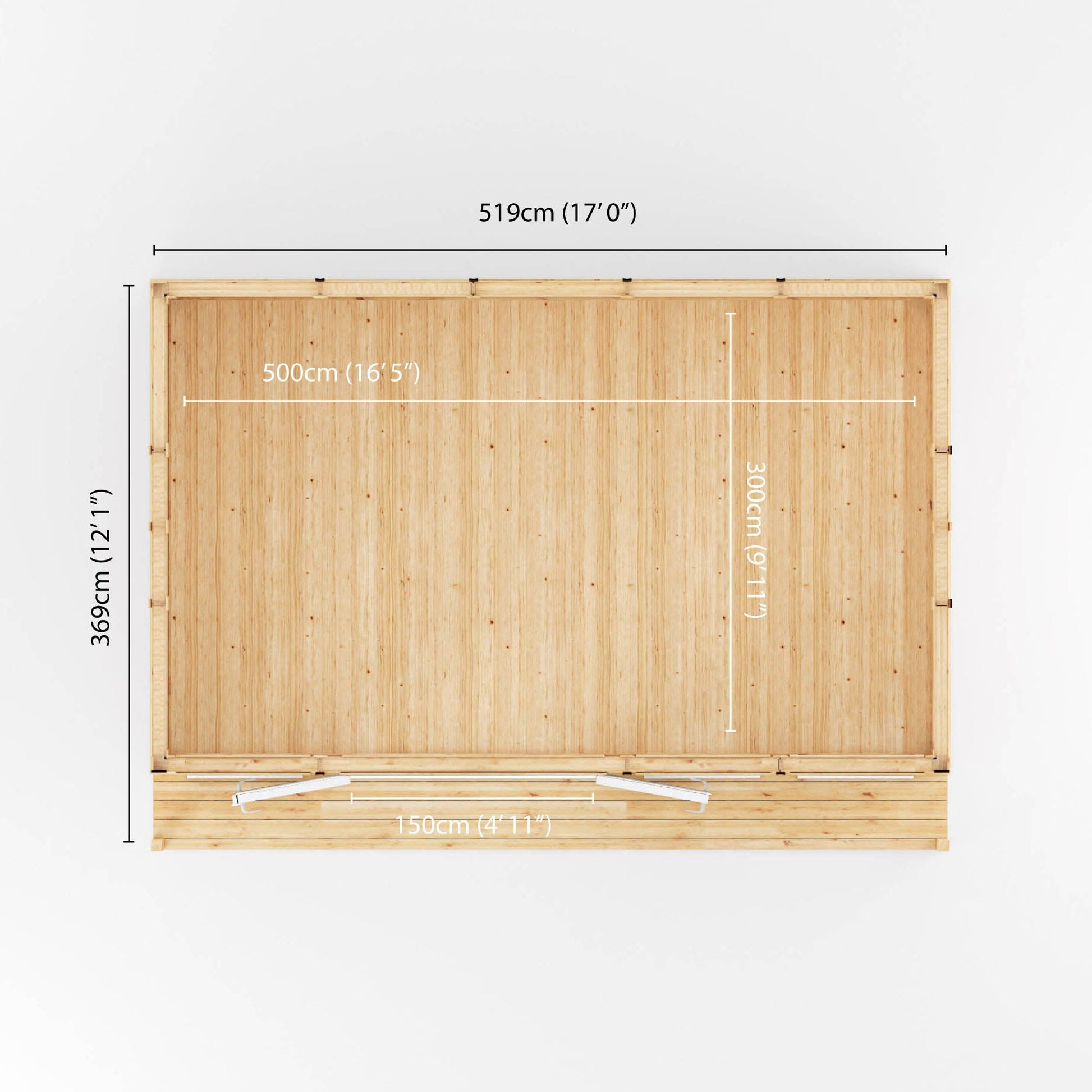 Sherwood Thoresby 5M X 3M Insulated Garden Room - (Upvc Windows & Doors) - White