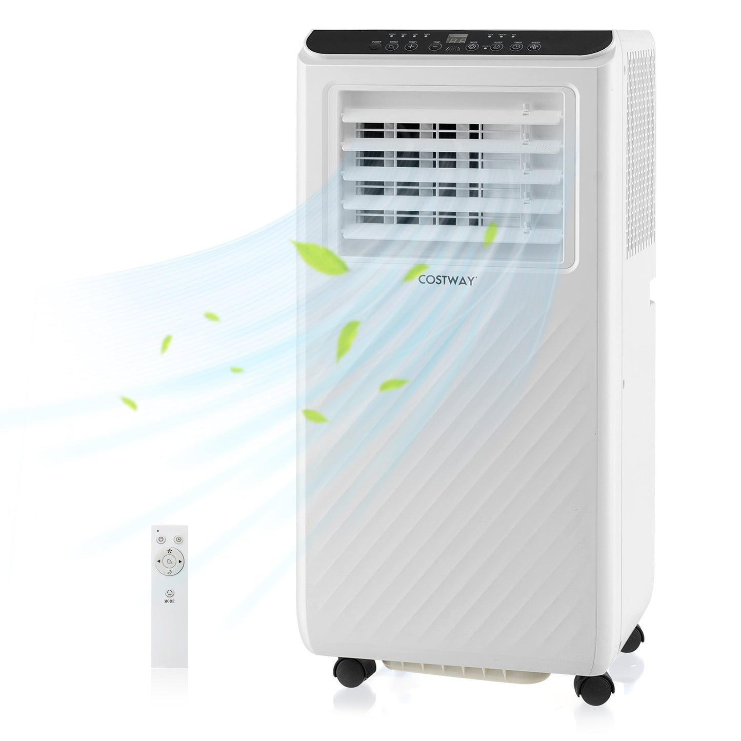 4 in 1 Floor AC Unit with Fan and Dehumidifier-White